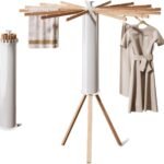Portable Wooden Folding Drying Rack Bedroom