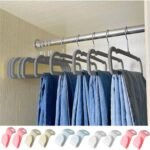 Ultra Slim Flocked Hanger Non Slip Swivel Hook
