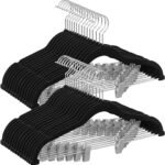 Velvet Adjustable Trouser Clip Hangers
