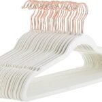 Velvet Hangers with Rose Gold Hooks