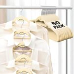 Stackable Flocked Hanger Non Slip High Load Capacity