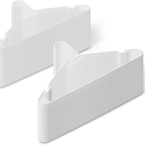 Space Saving White Plastic Hangers