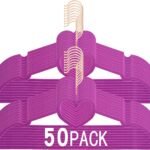 Flocked Hanger Non Slip Stackable Space Saving